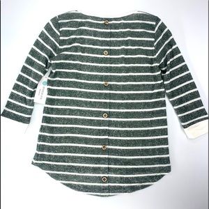 stitch fix pink clover kamie button back knit top